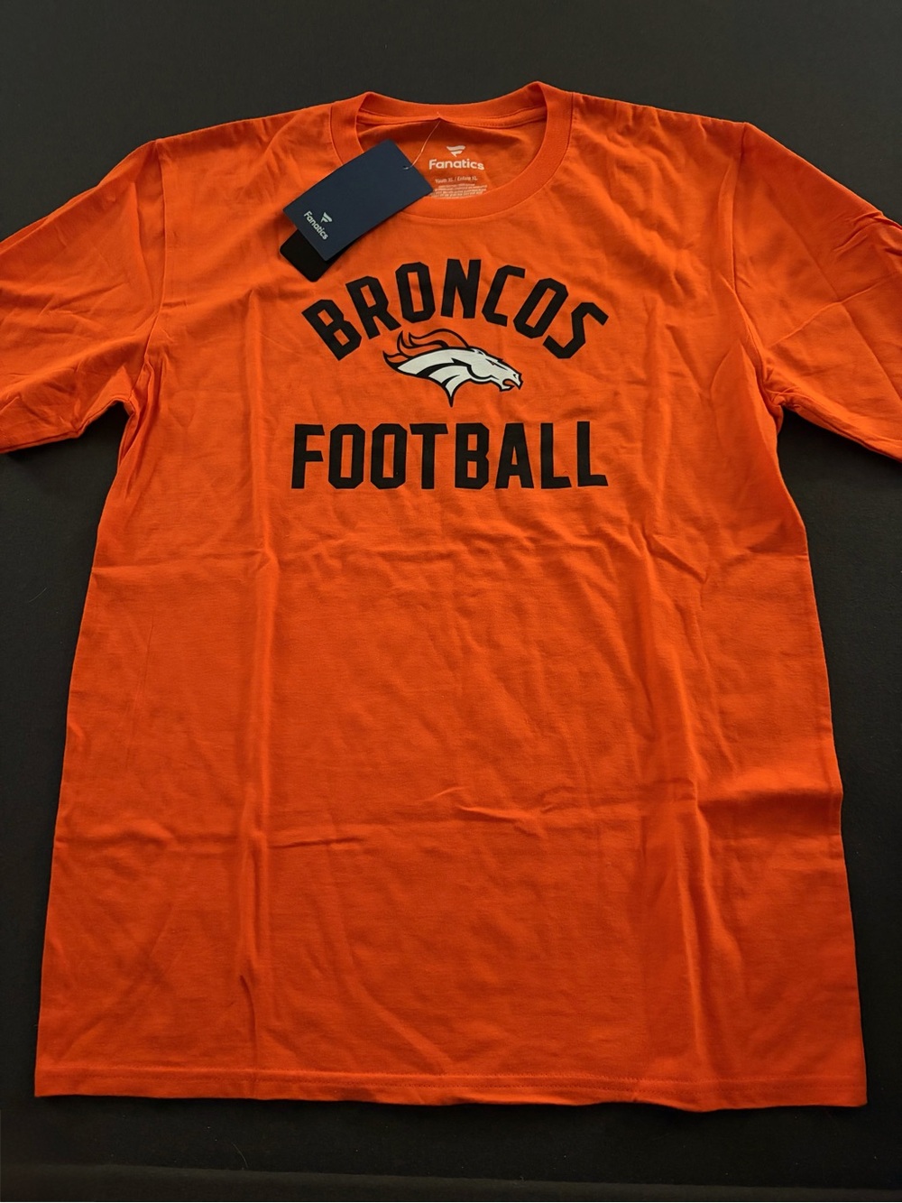 Fanatics Orange Denver Broncos Football Tee